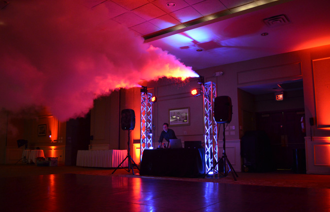 Dancefloor Smoke Effects Wedding Reception DJ