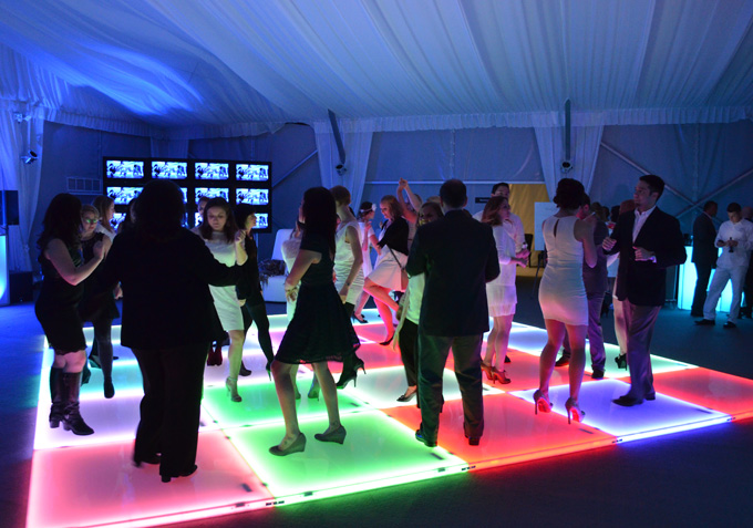 LED Lighted Dance Floor Wedding Reception