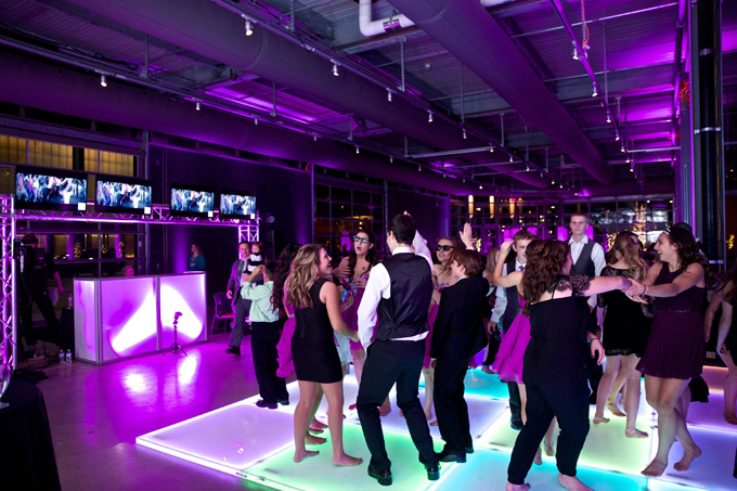 LED Lighted Dance Floor Wedding Reception