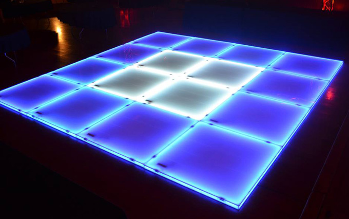 Light-up dance floor rental