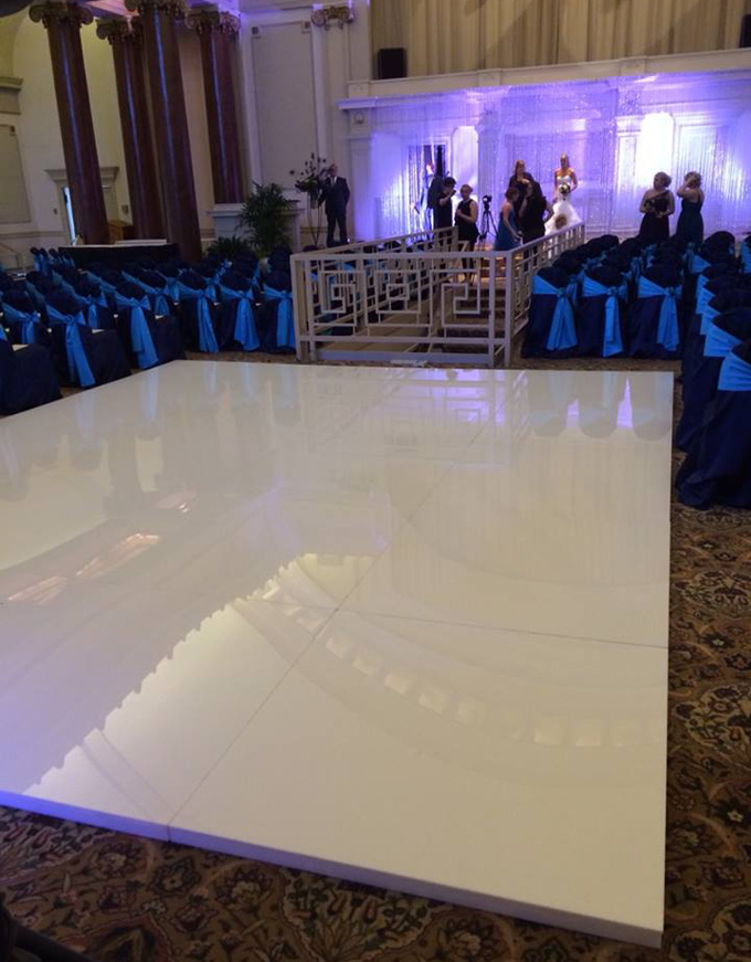 Light-up dance floor rental